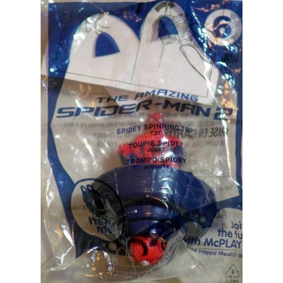 McDonald's Other - 2014 McDonalds Happy Meal Toy - Spiderman 2 Series - Toy #6 Spidey Spinning Top